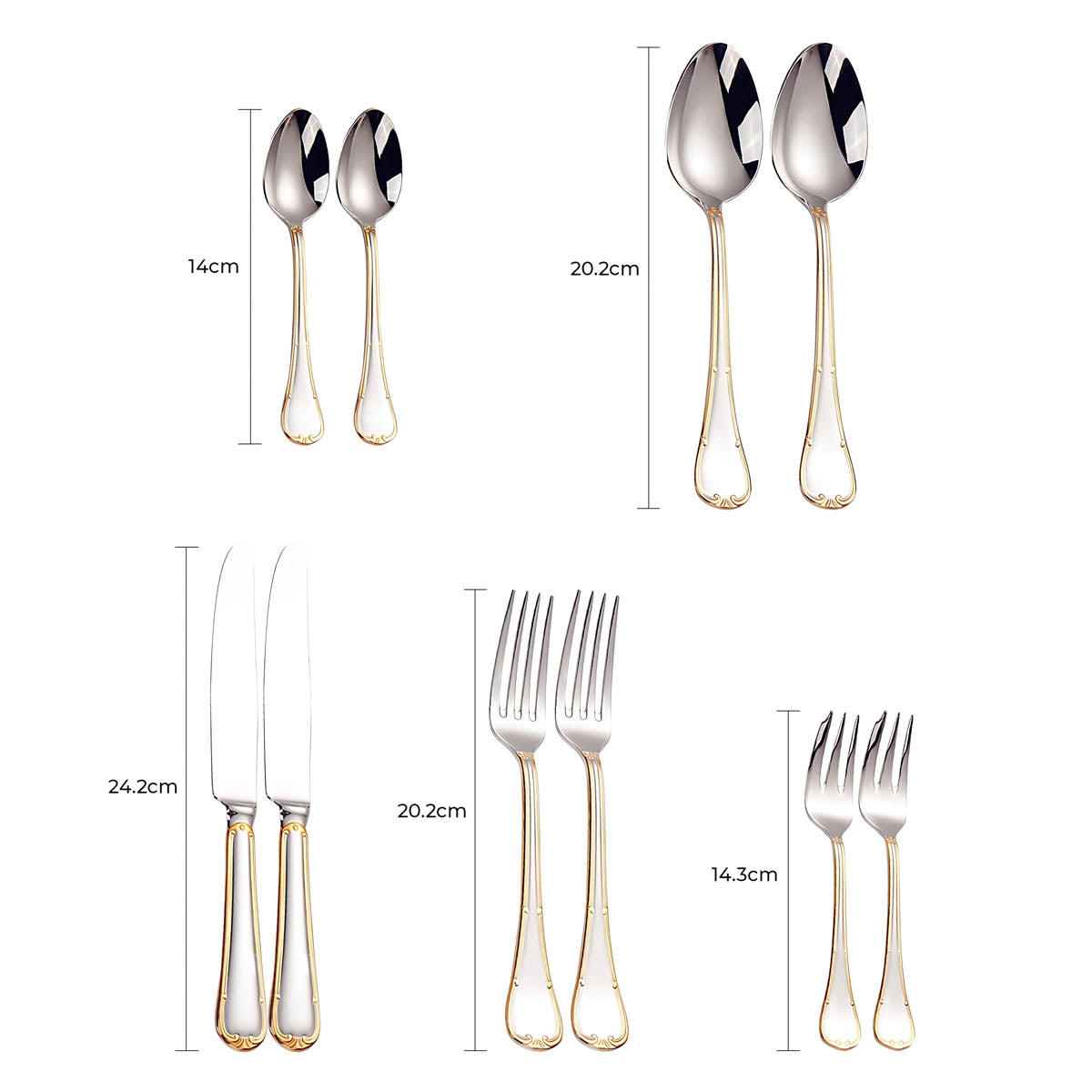 Blackthorn Curve Stainless Steel Flatware Set — gallery image 15