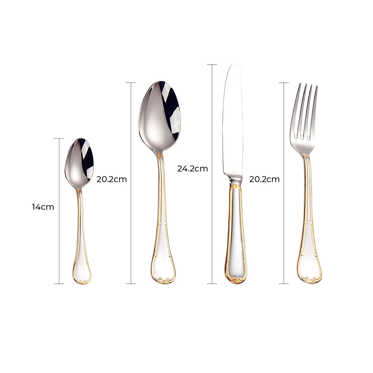 Blackthorn Curve Stainless Steel Flatware Set — gallery image 31
