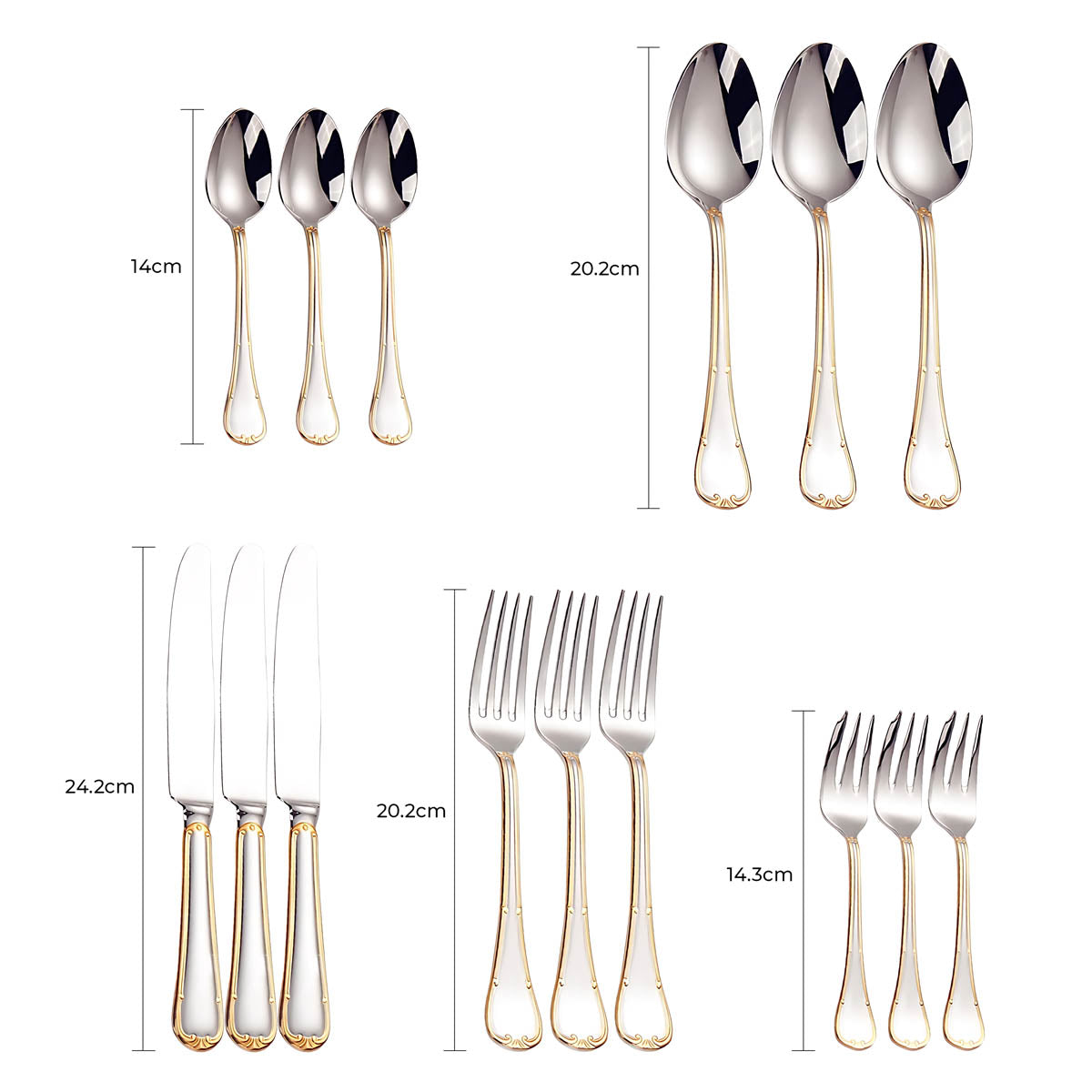 Blackthorn Curve Stainless Steel Flatware Set — gallery image 17