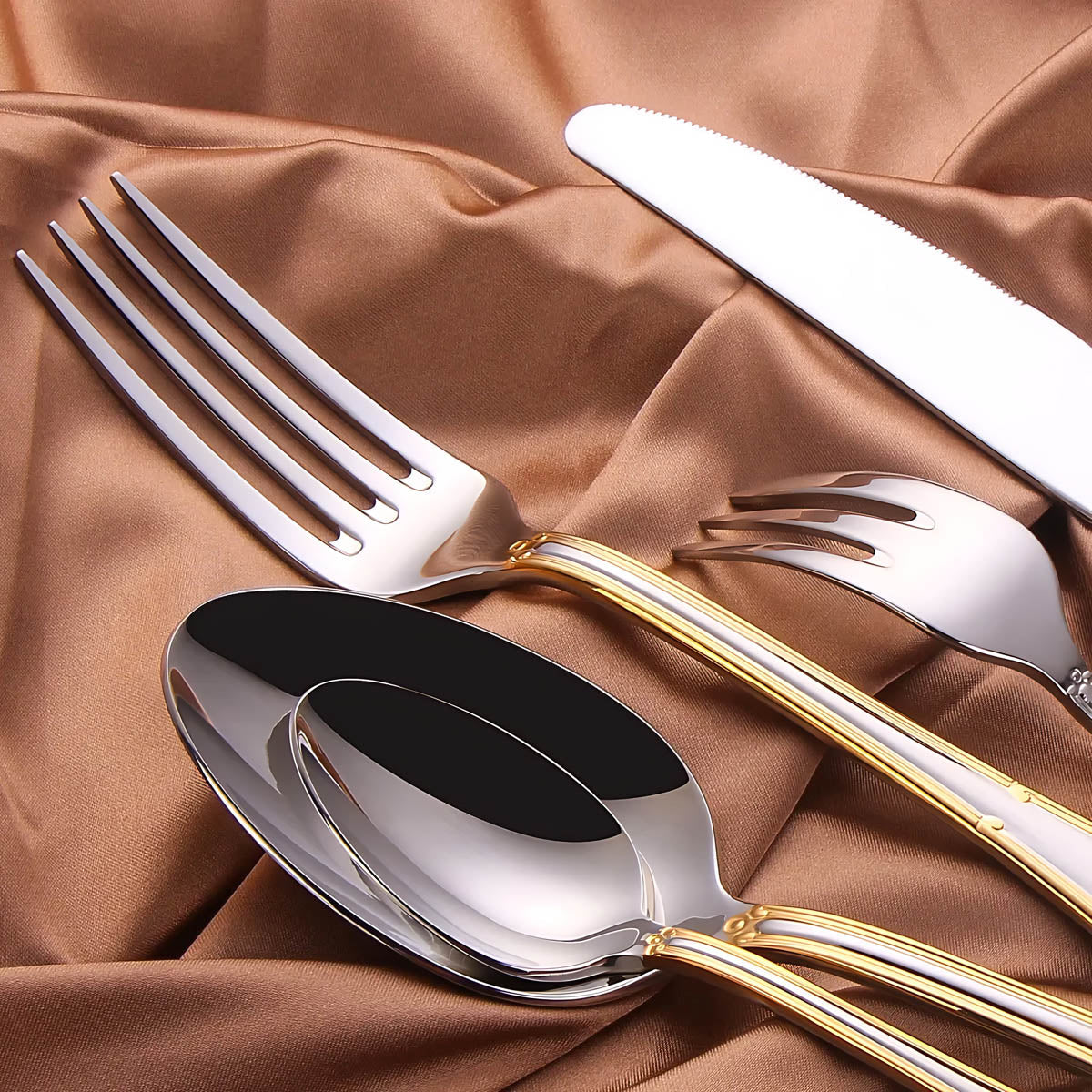 Blackthorn Curve Stainless Steel Flatware Set — gallery image 10