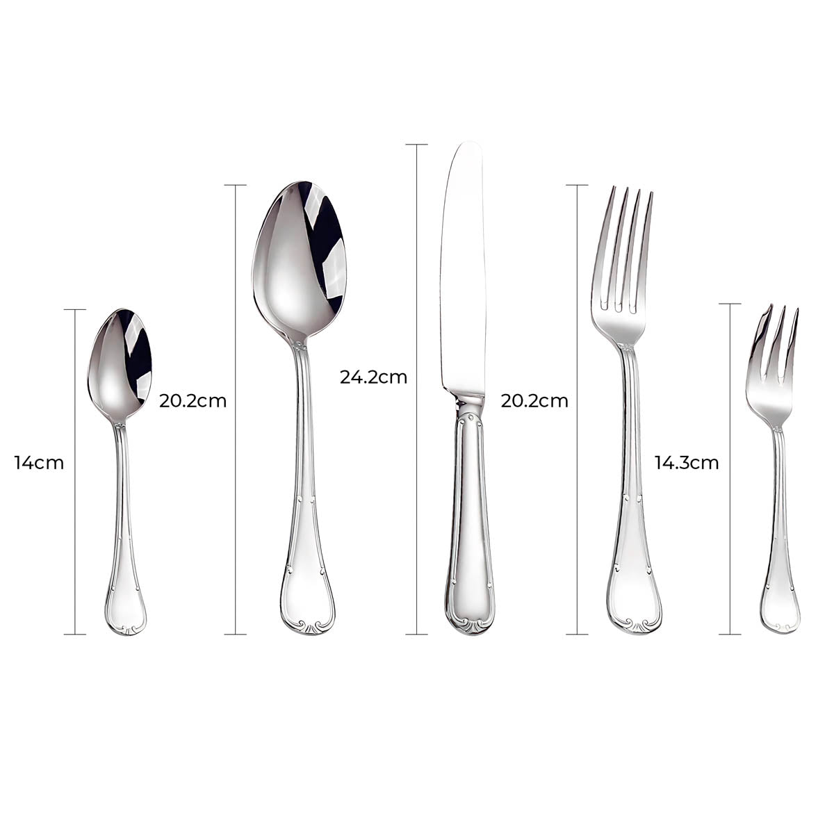 Blackthorn Curve Stainless Steel Flatware Set — gallery image 23