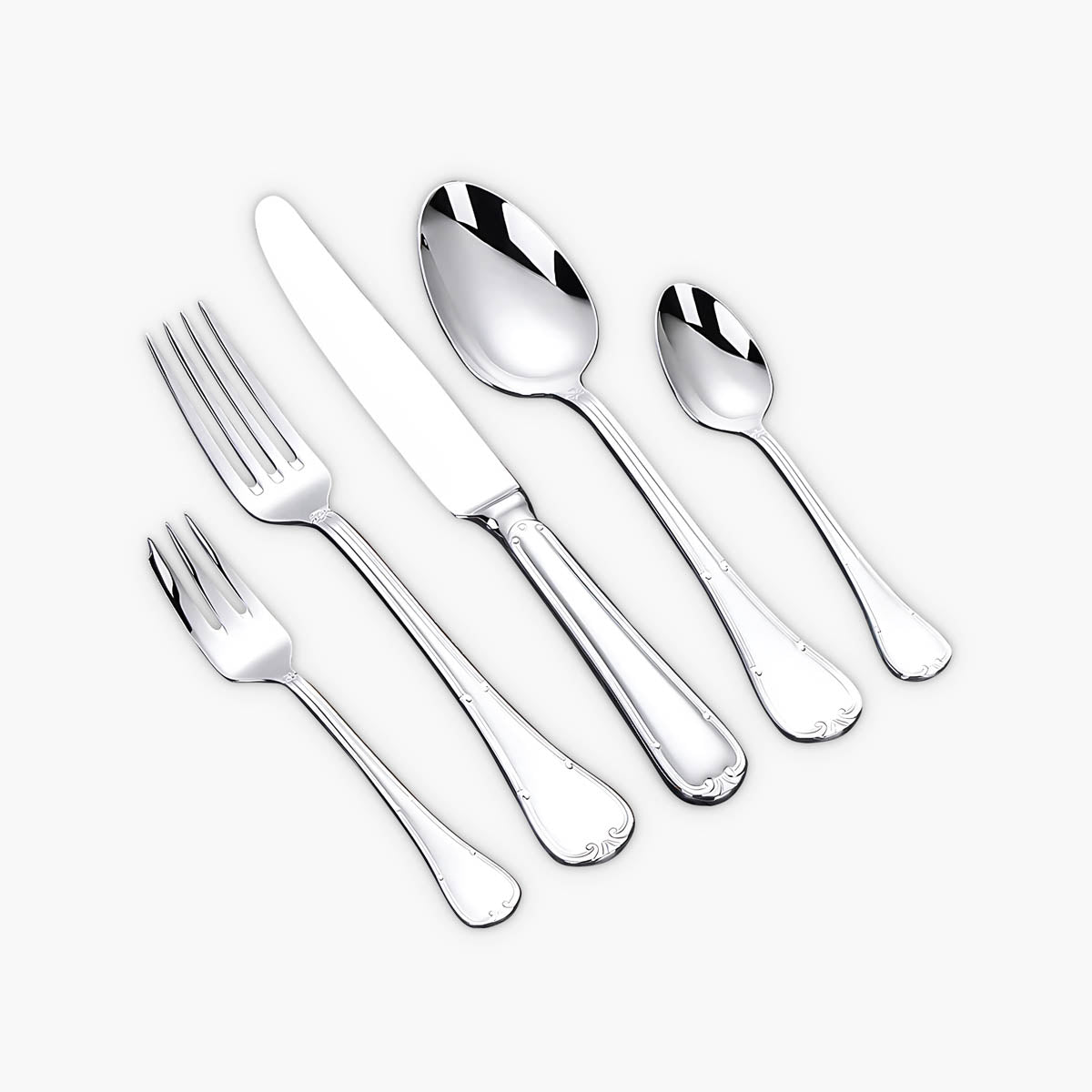 Blackthorn Curve Stainless Steel Flatware Set — gallery image 1