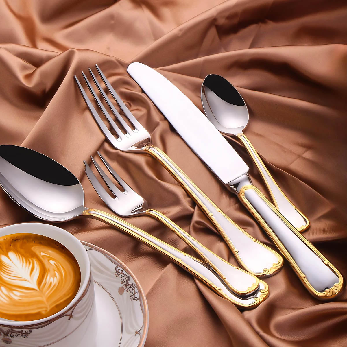 Blackthorn Curve Stainless Steel Flatware Set — gallery image 9