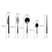 Larchwood Curve Stainless Steel Flatware Set — gallery image 15