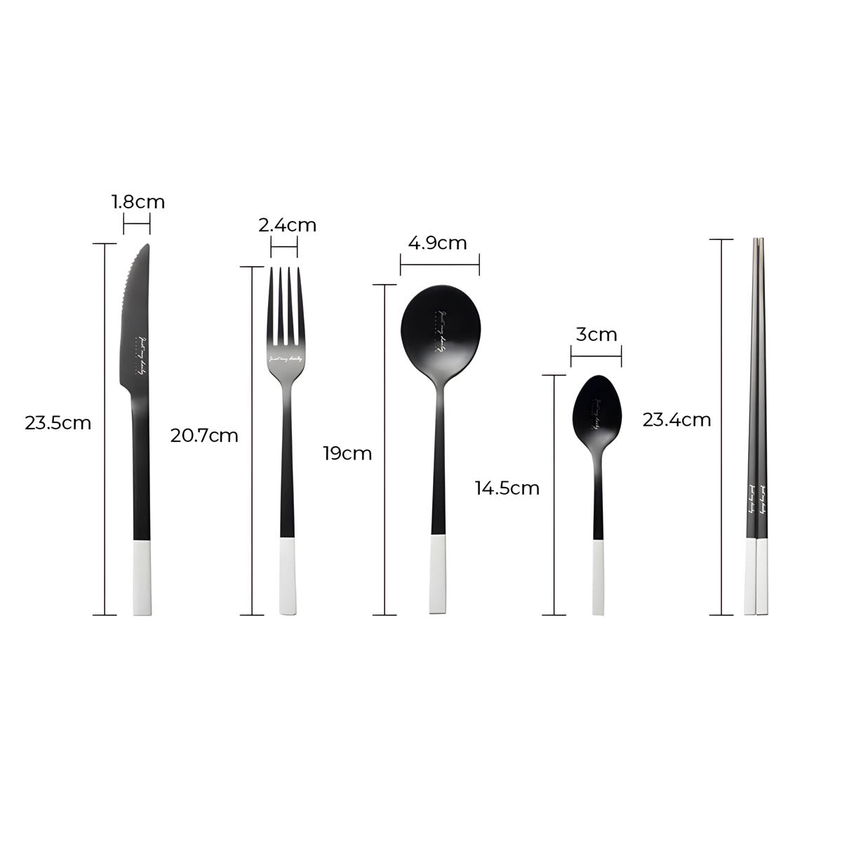 Larchwood Curve Stainless Steel Flatware Set — gallery image 15