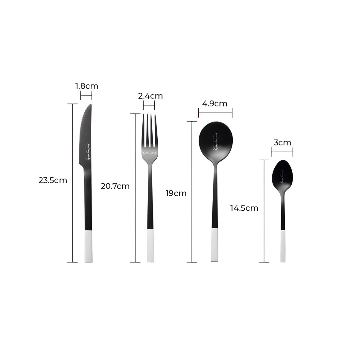 Larchwood Curve Stainless Steel Flatware Set — gallery image 14