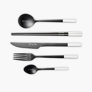 Larchwood Curve Stainless Steel Flatware Set — gallery image 1