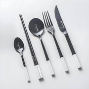 Larchwood Curve Stainless Steel Flatware Set — gallery image 2