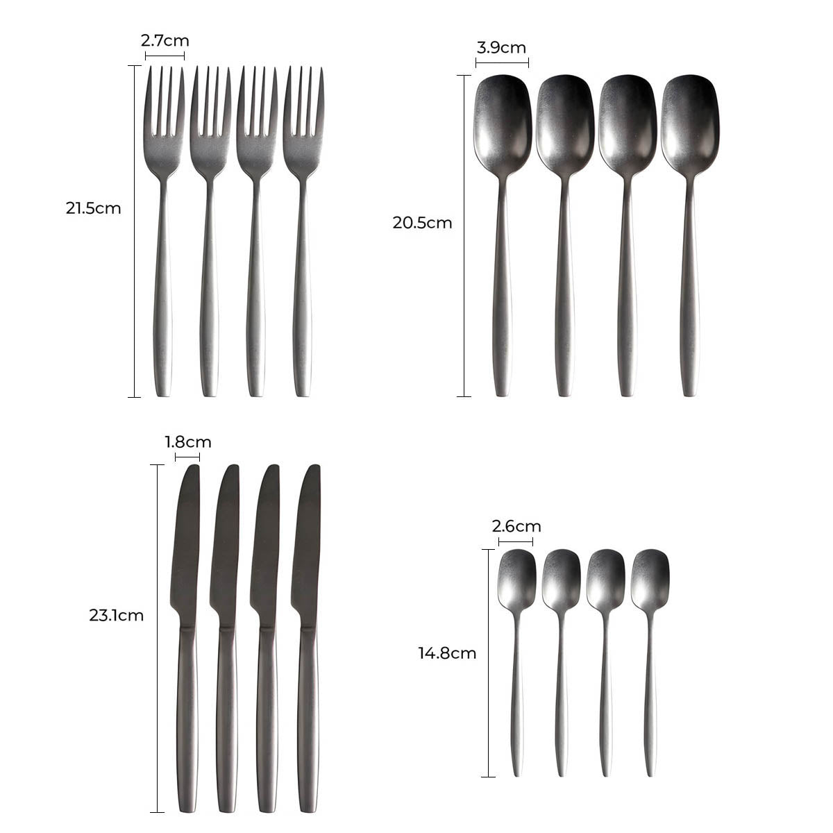 Mapledale Curve Stainless Steel Flatware Set — gallery image 19