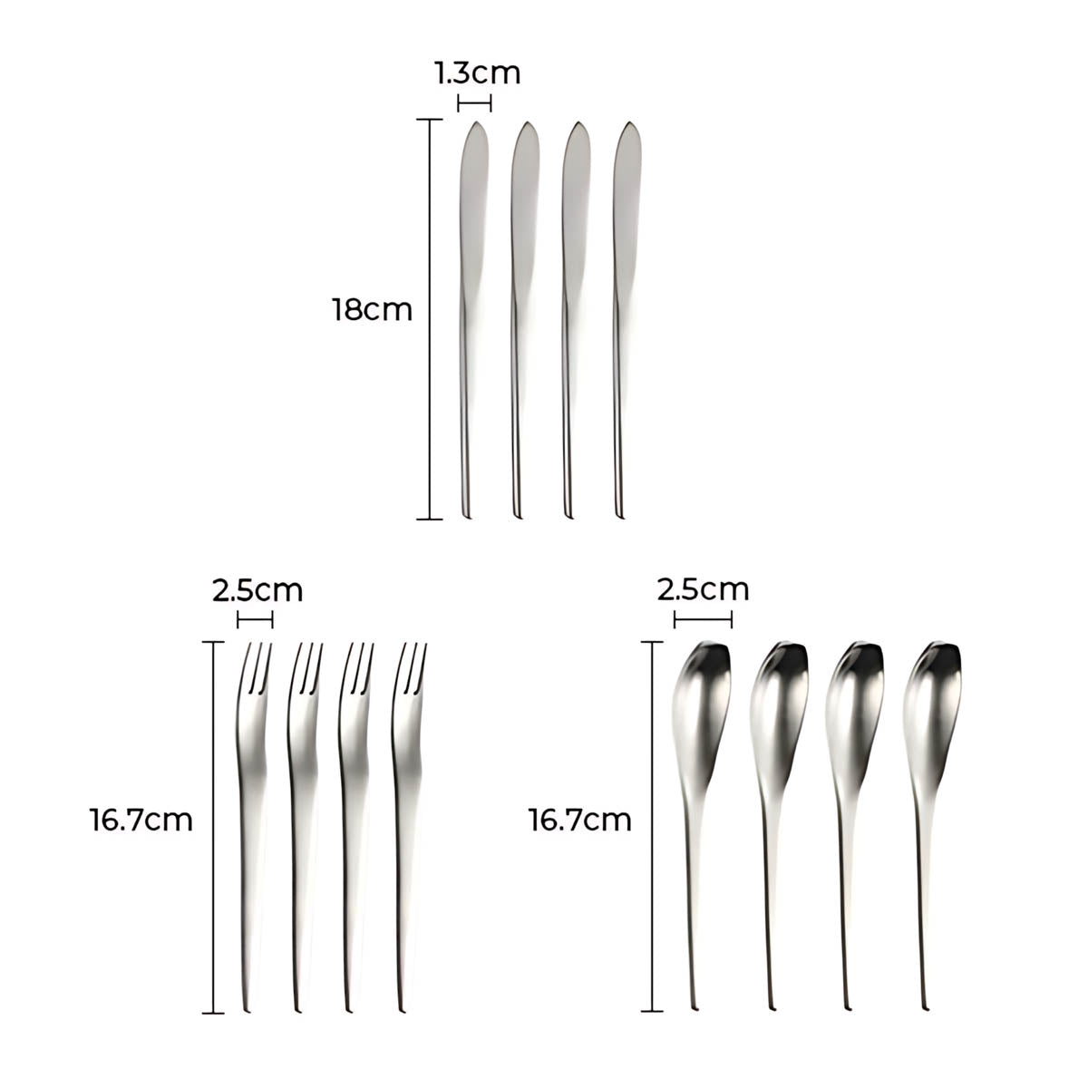 
Pemberley Curve Stainless Steel Flatware Set — photo 11