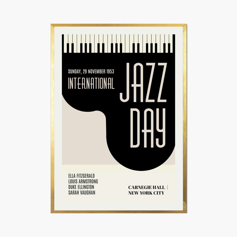Woodford Curve Jazz Wall Art Print — gallery image 1
