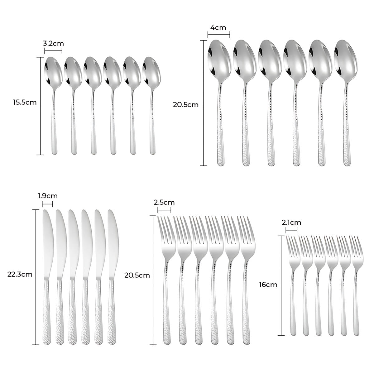
Hollis Axis Ensemble de couverts en acier inoxydable — photo 17