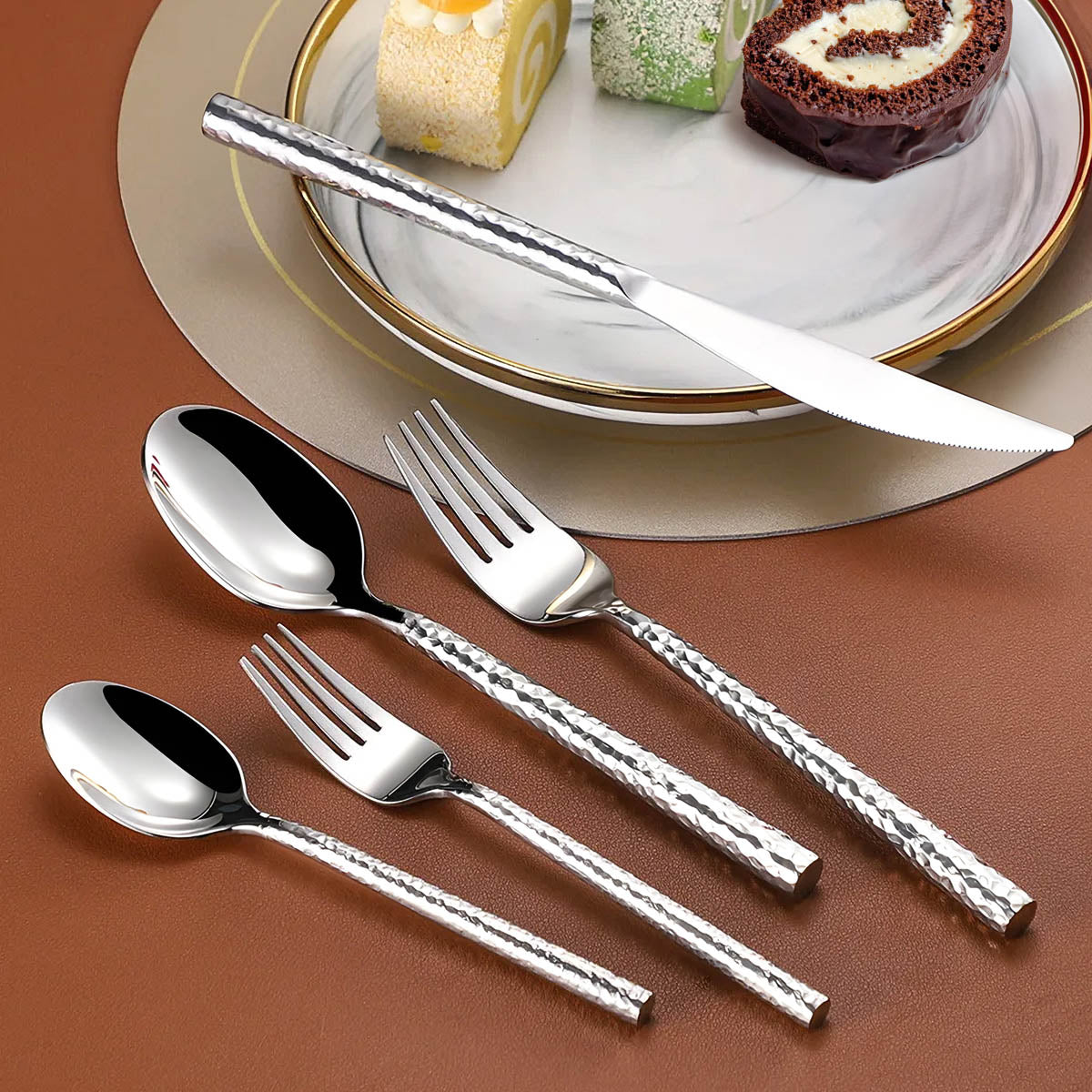 Juniper Axis Stainless Steel Flatware Set — gallery image 3