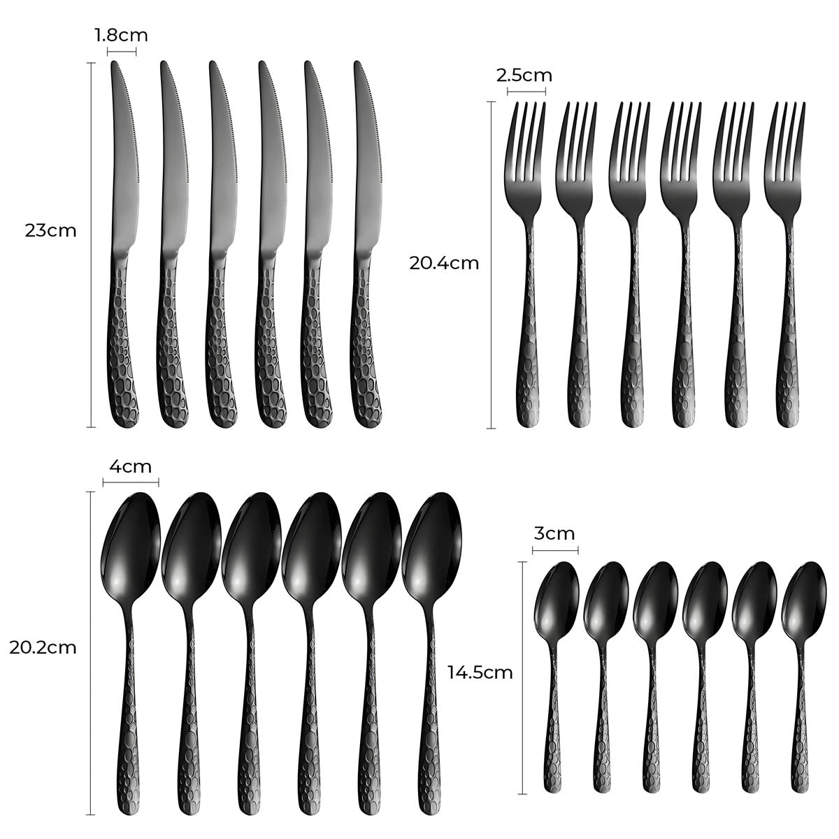 Tilden Axis Stainless Steel Honeycomb Flatware Set — gallery image 10
