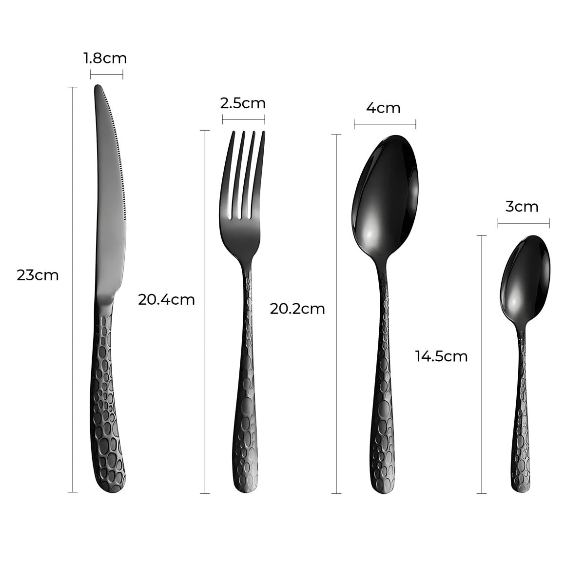 Tilden Axis Stainless Steel Honeycomb Flatware Set — gallery image 8