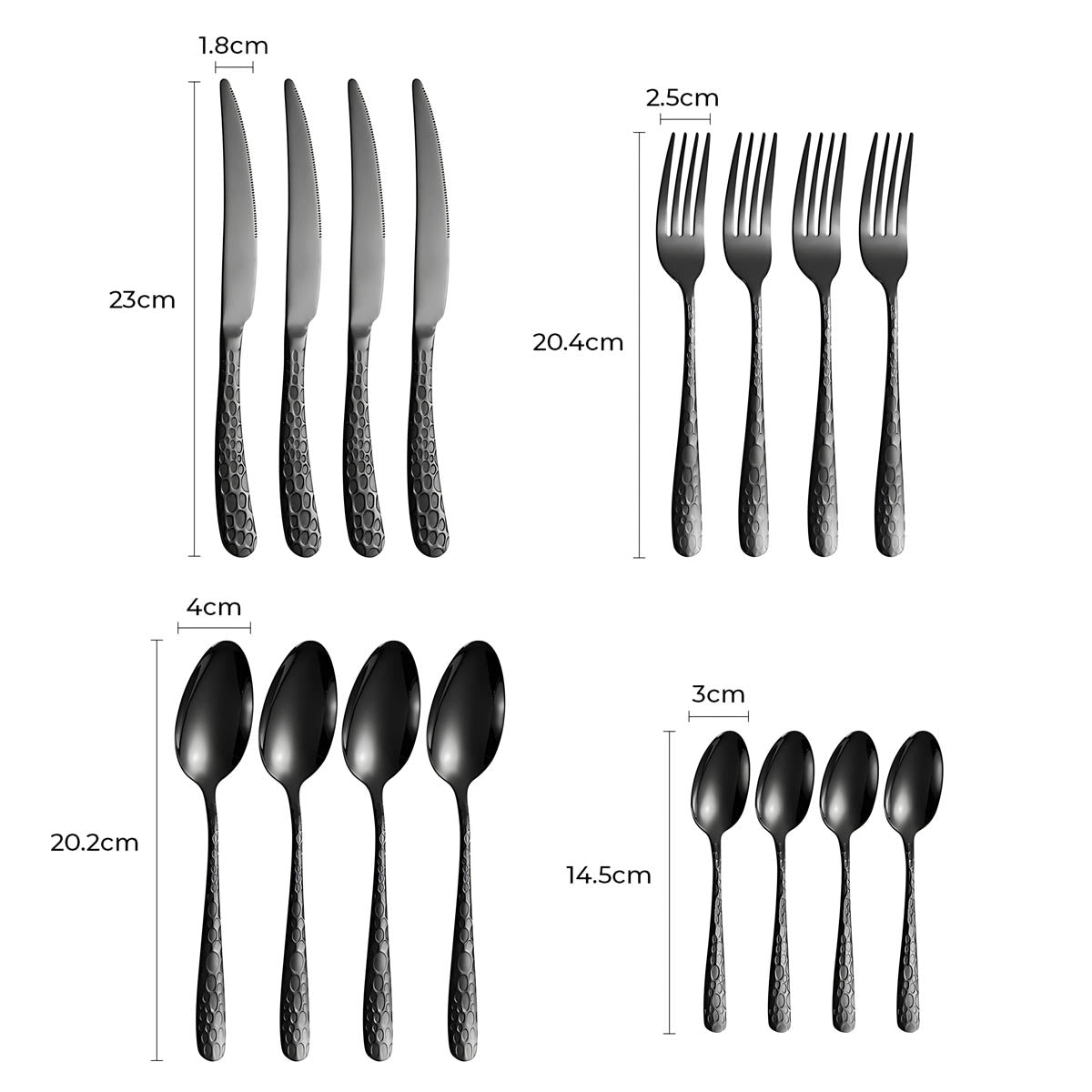 Tilden Axis Stainless Steel Honeycomb Flatware Set — gallery image 9