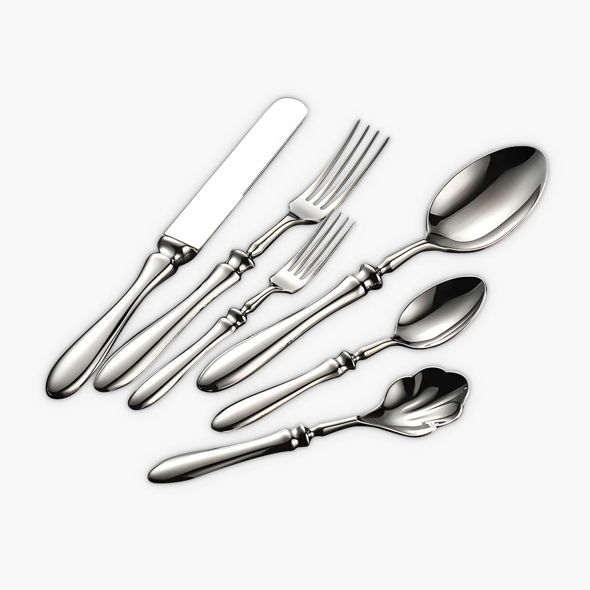 Marlow Axis Stainless Steel Flatware Set — gallery image 1