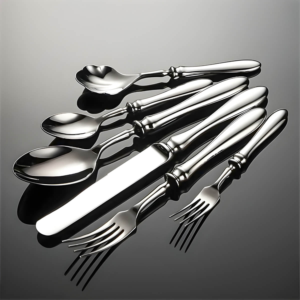 Marlow Axis Stainless Steel Flatware Set — gallery image 5
