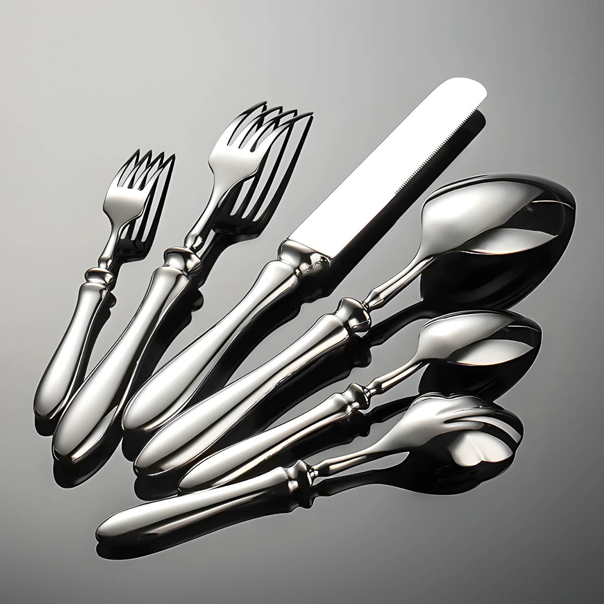 Marlow Axis Stainless Steel Flatware Set — gallery image 2