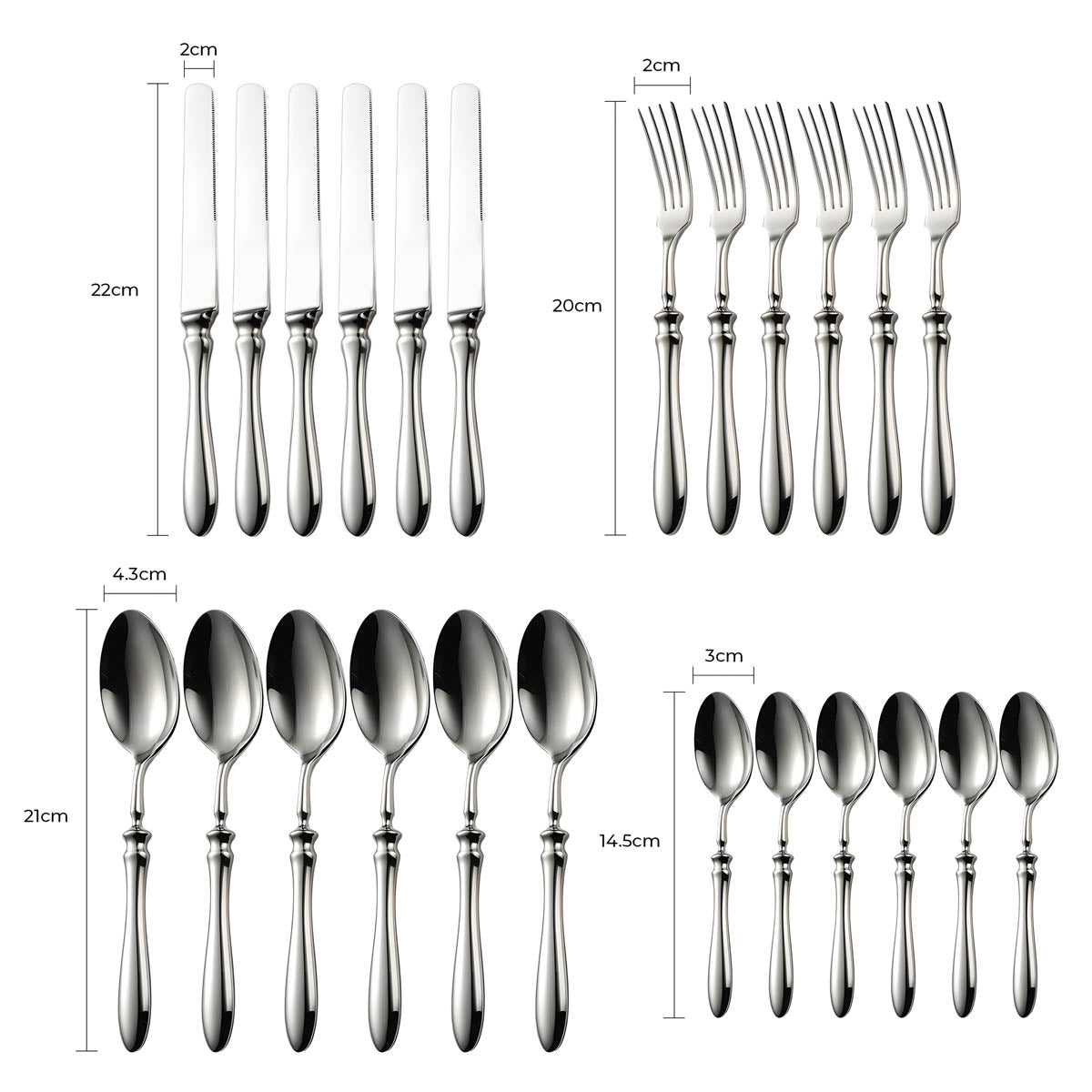 Marlow Axis Stainless Steel Flatware Set — gallery image 13