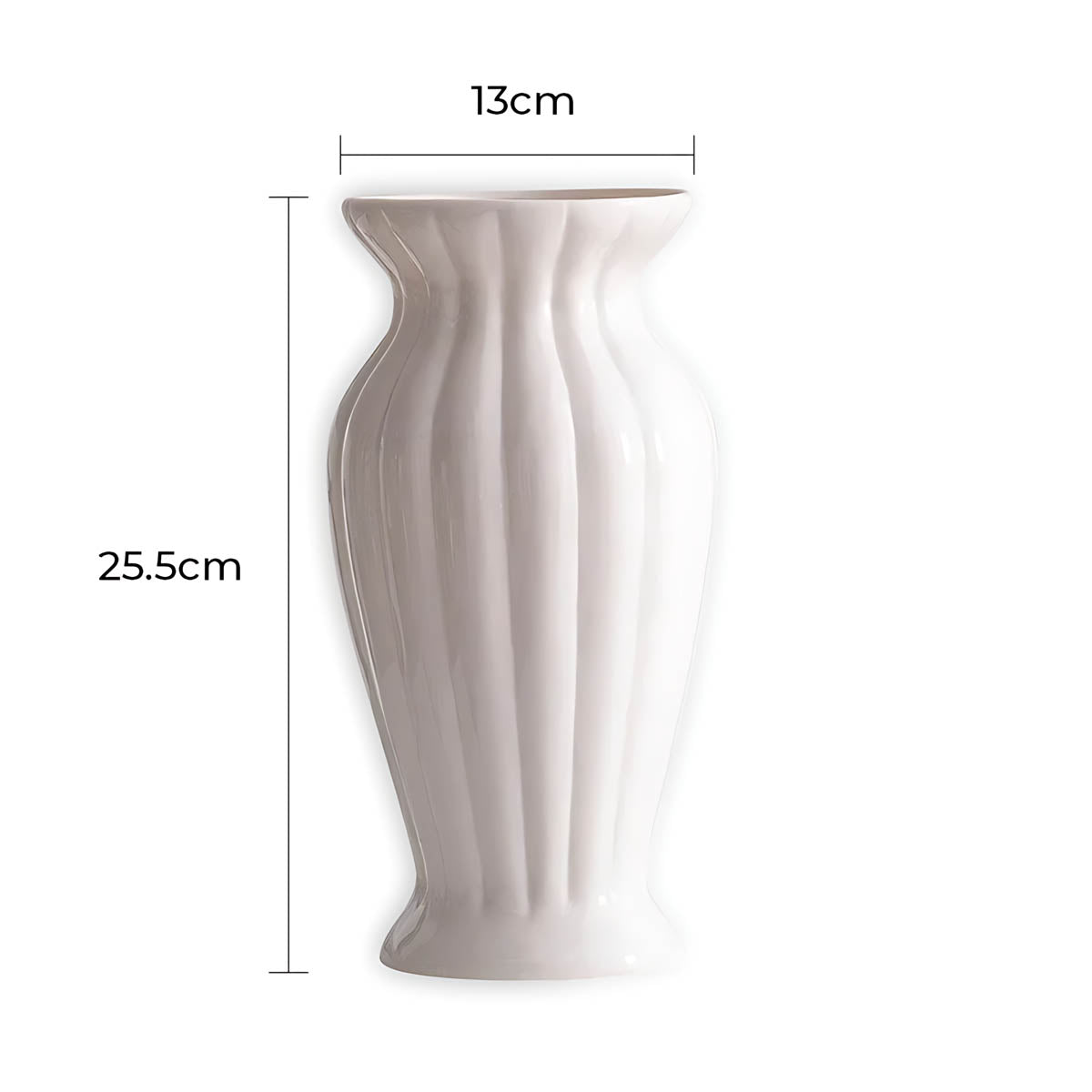 
Sequoia Axis Ceramic Fluted Vase — photo 10
