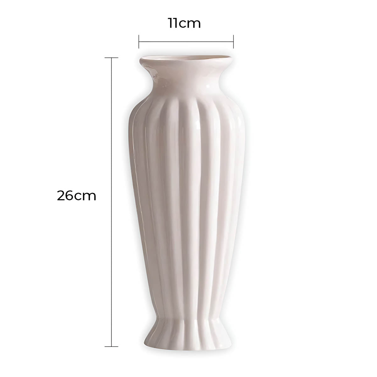 
Sequoia Axis Ceramic Fluted Vase — photo 11