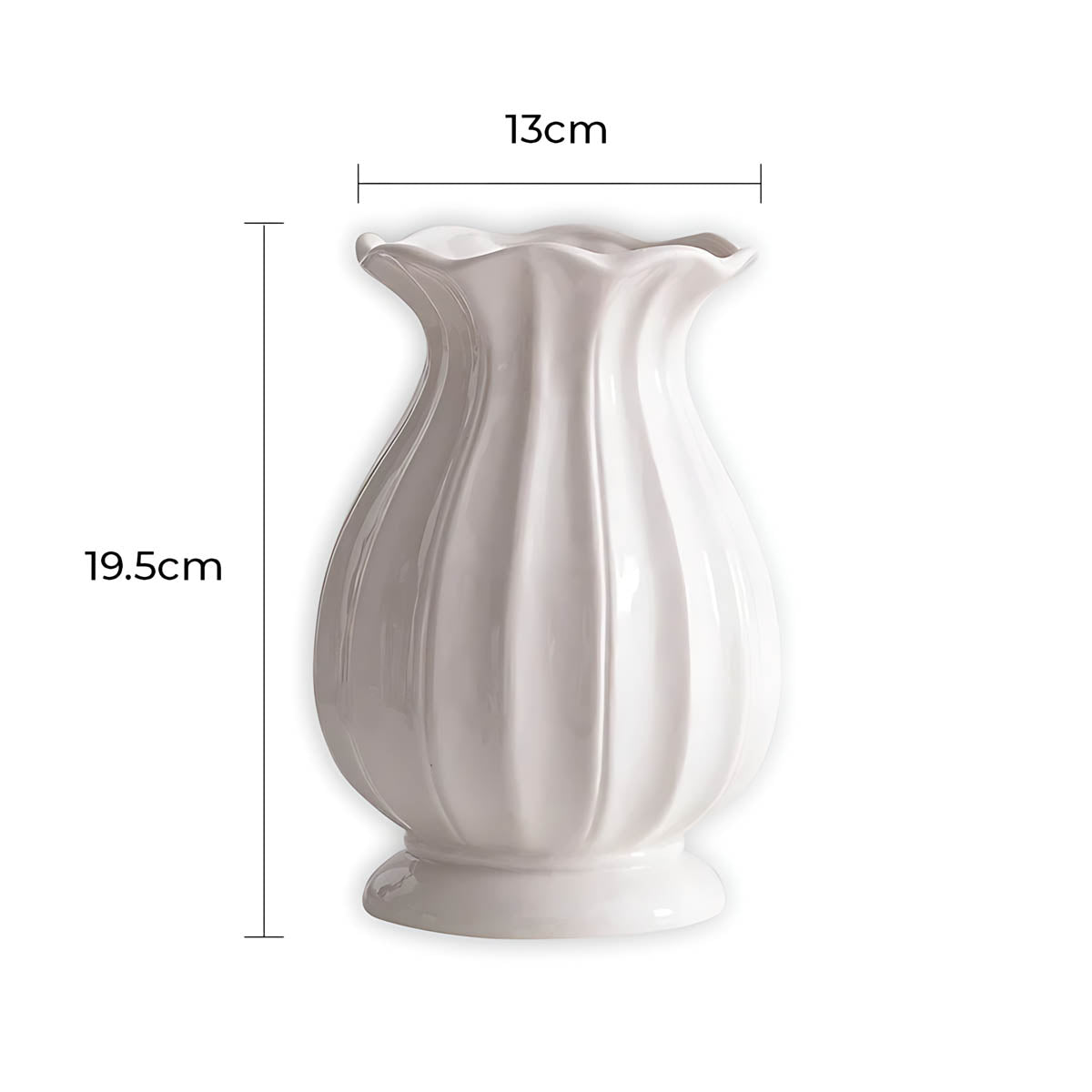 
Sequoia Axis Ceramic Fluted Vase — photo 9