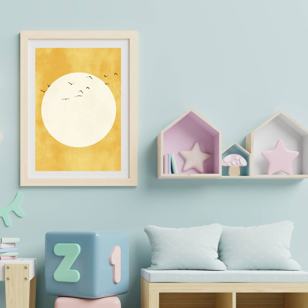 Clover Axis Bird Wall Art Print — gallery image 17