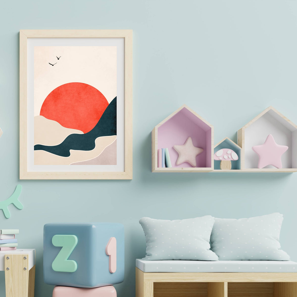 Hazel Axis Bird Wall Art Print — gallery image 18