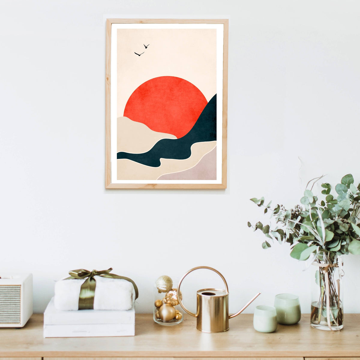 Hazel Axis Bird Wall Art Print — gallery image 4