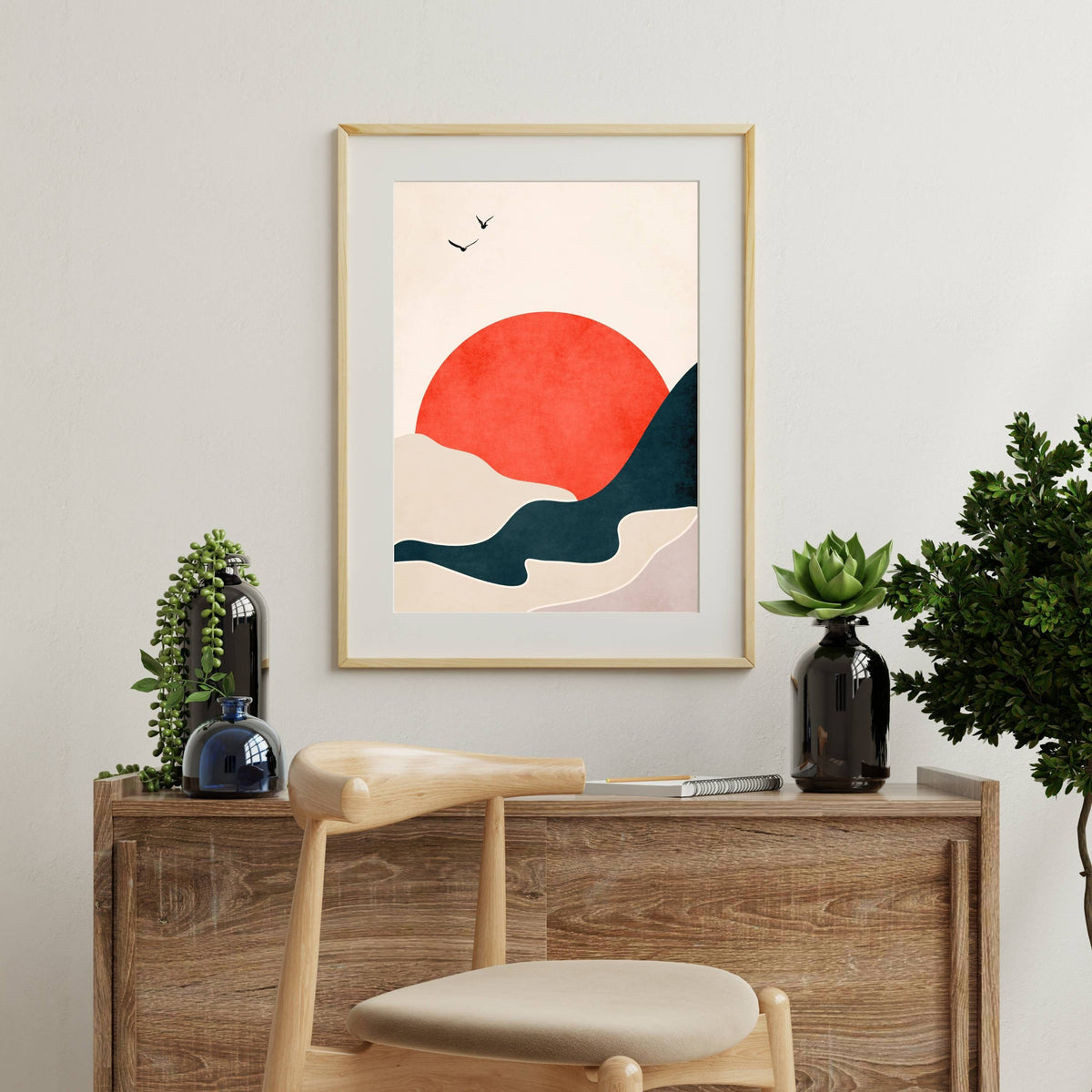 Hazel Axis Bird Wall Art Print — gallery image 10