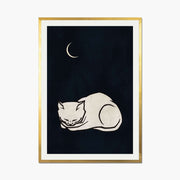Chestnut Axis Cat Wall Art Print — gallery image 1