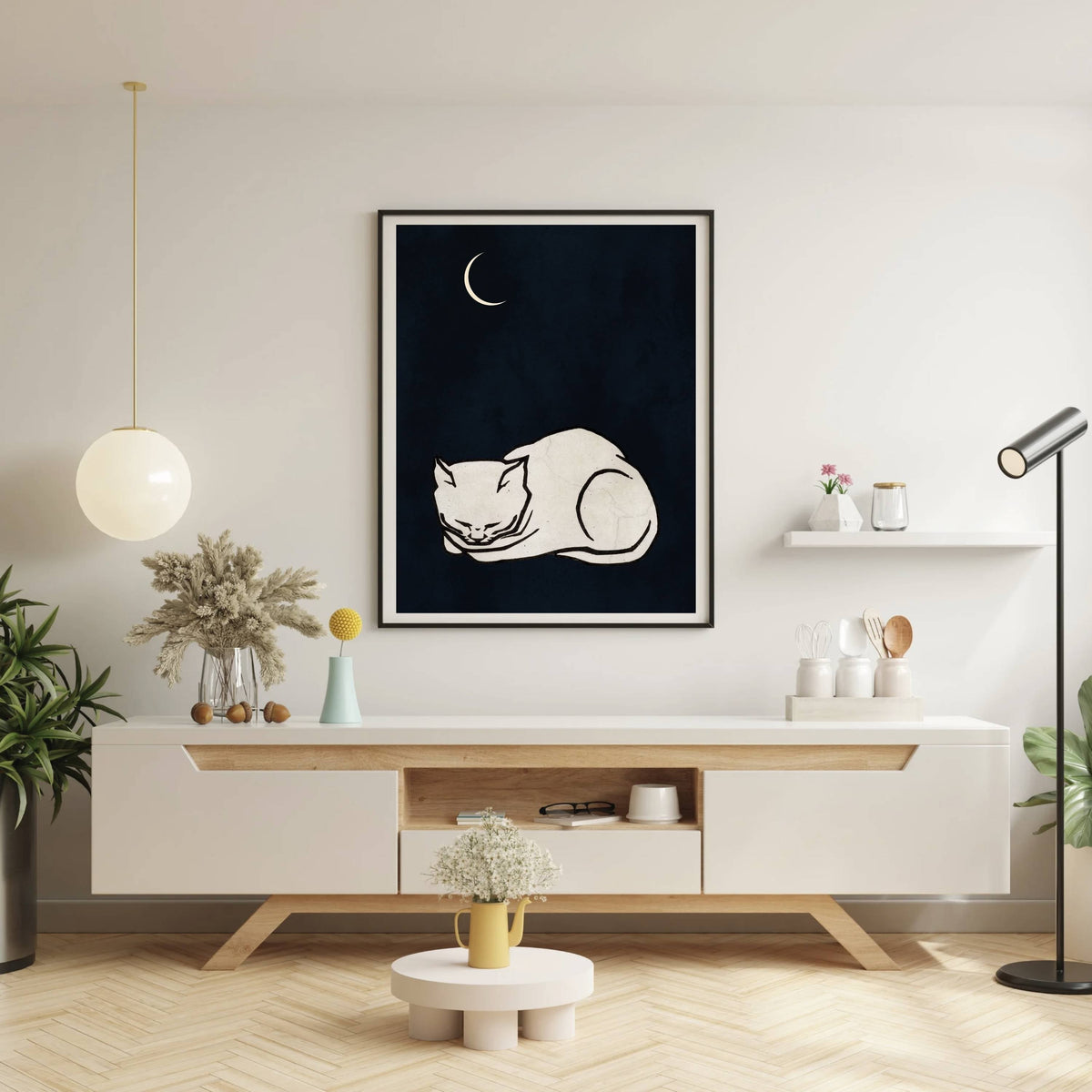 Chestnut Axis Cat Wall Art Print — gallery image 9