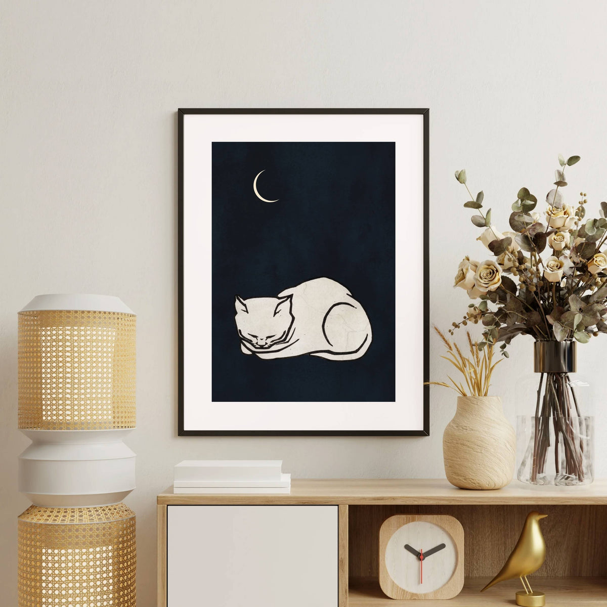 Chestnut Axis Cat Wall Art Print — gallery image 12