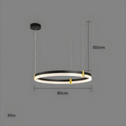 Oakley Axis Acrylic Ring Chandelier — gallery image 15