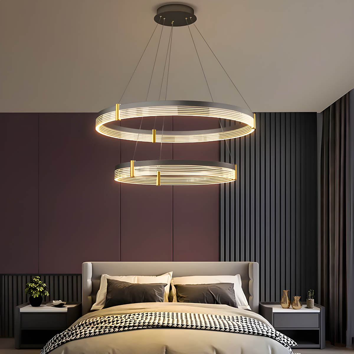 Oakley Axis Acrylic Ring Chandelier — gallery image 7