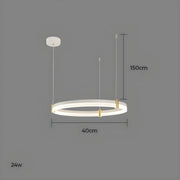 Oakley Axis Acrylic Ring Chandelier — gallery image 19