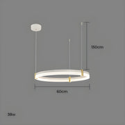 Oakley Axis Acrylic Ring Chandelier — gallery image 20