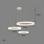 Oakley Axis Acrylic Ring Chandelier — gallery image 24