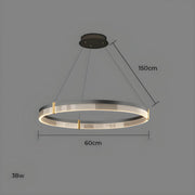 Oakley Axis Acrylic Ring Chandelier — gallery image 26