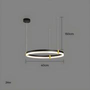 Oakley Axis Acrylic Ring Chandelier — gallery image 13
