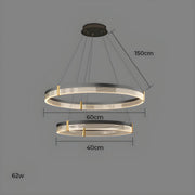 Oakley Axis Acrylic Ring Chandelier — gallery image 28