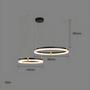 Oakley Axis Acrylic Ring Chandelier — gallery image 16