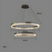 Oakley Axis Acrylic Ring Chandelier — gallery image 29