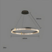 Oakley Axis Acrylic Ring Chandelier — gallery image 25