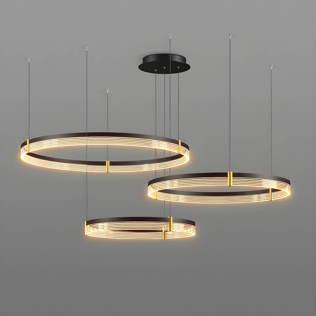 Oakley Axis Acrylic Ring Chandelier — gallery image 10