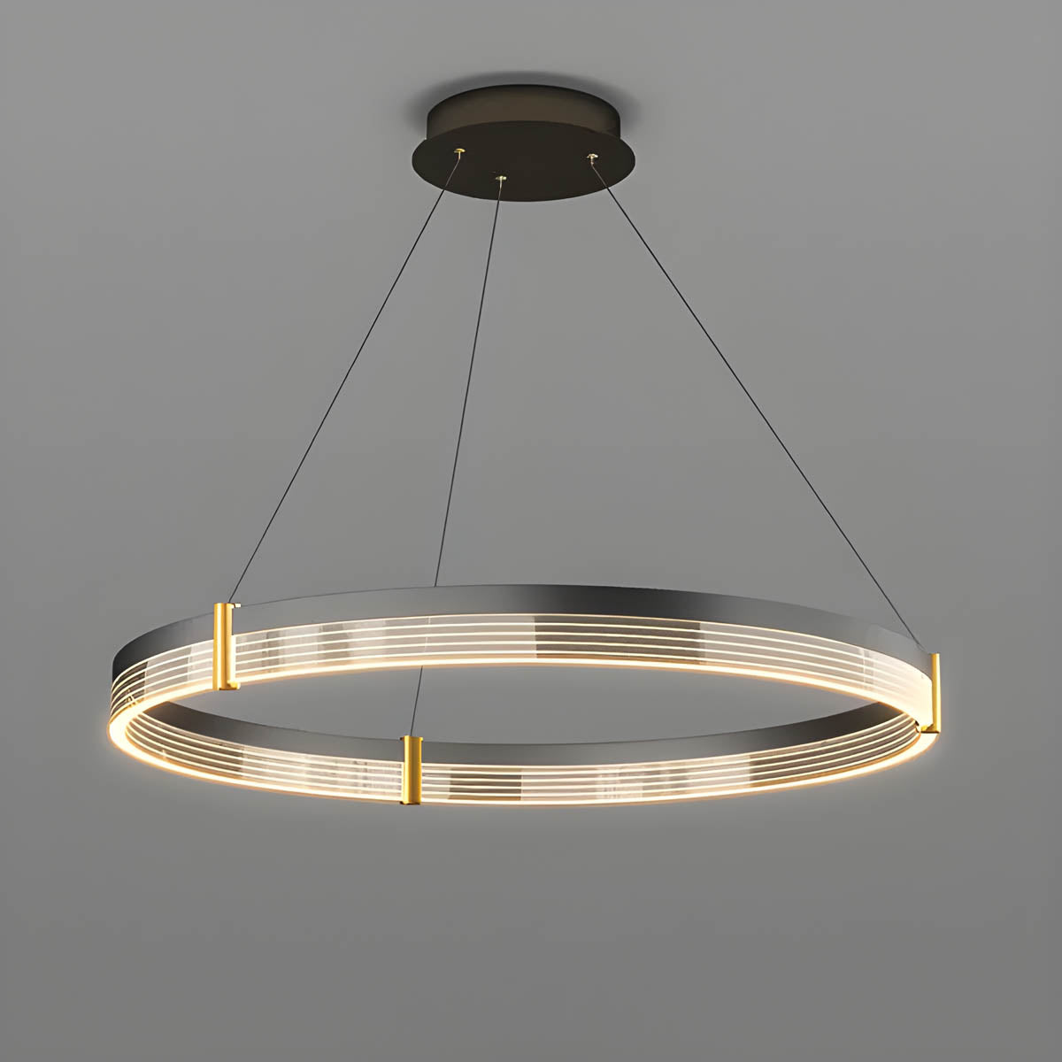 Oakley Axis Acrylic Ring Chandelier — gallery image 8