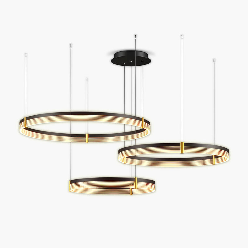 Oakley Axis Acrylic Ring Chandelier — gallery image 1