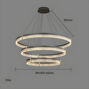 Oakley Axis Acrylic Ring Chandelier — gallery image 30