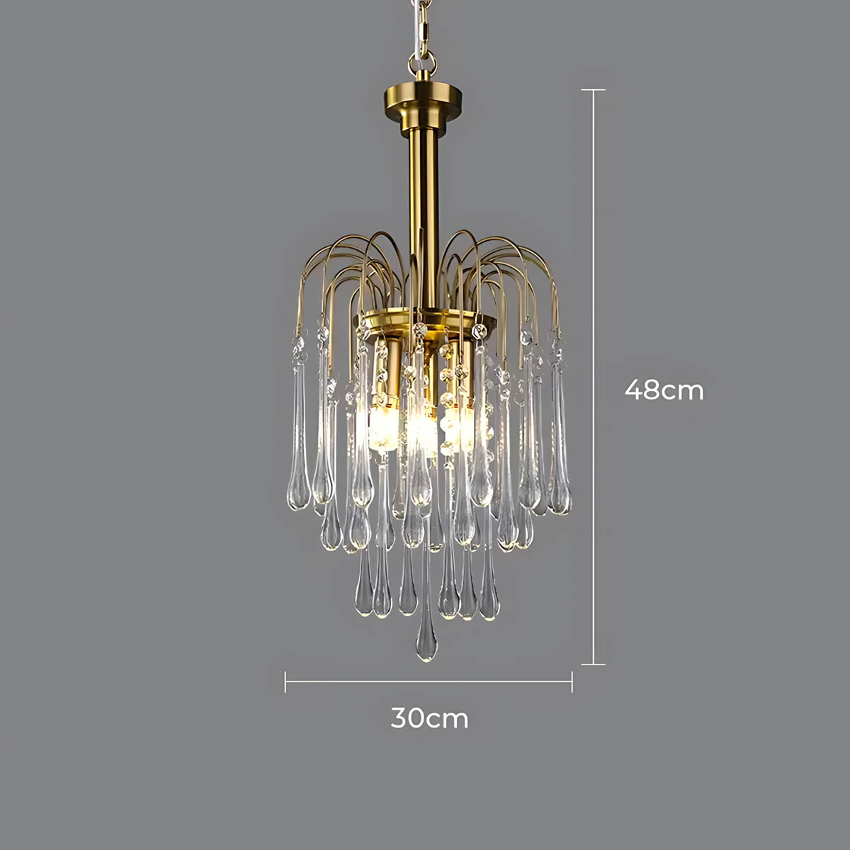 Hawick Axis Crystal Arched Chandelier — gallery image 16